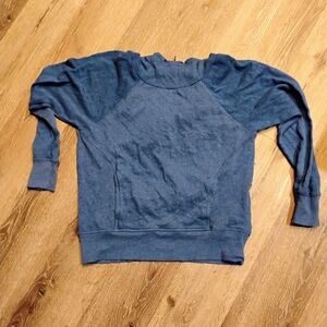 Z BY Zella Soft Lightweight Size Small Sweater In Blue With Hood And Pockets